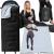 Sac de dormit tip mumie, cu geanta de transport, 220x80cm, 0-15grade, negru Household NewTrend
