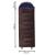 Sac de dormit tip mumie, cu geanta de transport, 220x80cm, 0-15grade, maro Household NewTrend