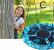 Leagan tip cuib Camuflaj 100cm, inaltime reglabila, 150 kg, Albastru Negru Household NewTrend