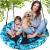 Leagan tip cuib Camuflaj 100cm, inaltime reglabila, 150 kg, Albastru Negru Household NewTrend