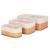 Set 3 cutii organizatoare din bambus, diverse dimensiuni, maro Household NewTrend