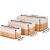Set 3 cutii organizatoare din bambus, diverse dimensiuni, maro Household NewTrend