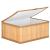 Set 3 cutii organizatoare din bambus, cu capac, diverse dimensiuni, maro Household NewTrend