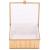 Set 3 cutii organizatoare din bambus, cu capac, diverse dimensiuni, maro Household NewTrend