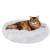 Pat Sersimo pentru caini si pisici, cu husa detasabila, gri, diametru 100cm Household NewTrend