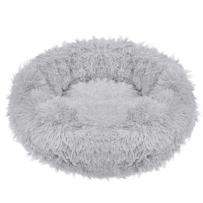 Pat Sersimo pentru caini si pisici, cu husa detasabila, gri, diametru 100cm Household NewTrend