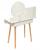 Masa de toaleta si machiaj Siena, alba, cu 2 sertare, oglinda, 80x40x121 cm Household NewTrend
