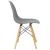 Set 4 scaune dining Scandinav pentru bucatarie, 38x42x82cm, gri inchis Household NewTrend