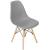 Set 4 scaune dining Scandinav pentru bucatarie, 38x42x82cm, gri inchis Household NewTrend
