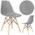 Set 4 scaune dining Scandinav pentru bucatarie, 38x42x82cm, gri inchis Household NewTrend