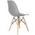 Set 4 scaune dining Scandinav pentru bucatarie, 38x42x82cm, gri inchis Household NewTrend