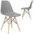 Set 4 scaune dining Scandinav pentru bucatarie, 38x42x82cm, gri inchis Household NewTrend
