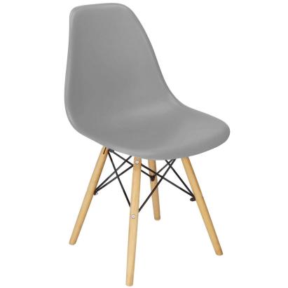 Scaun dining Scandinav pentru bucatarie, 38x42x82cm, gri inchis Household NewTrend