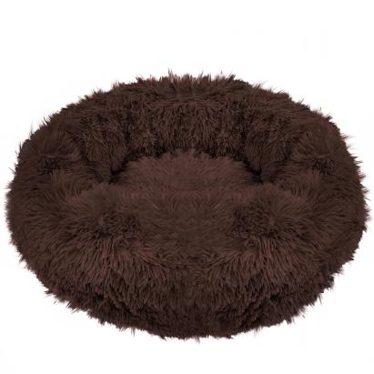 Pat Sersimo pentru caini si pisici, cu husa detasabila, maro, diametru 80cm Household NewTrend