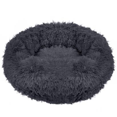 Pat Sersimo pentru caini si pisici, cu husa detasabila, gri inchis, diametru 80cm Household NewTrend