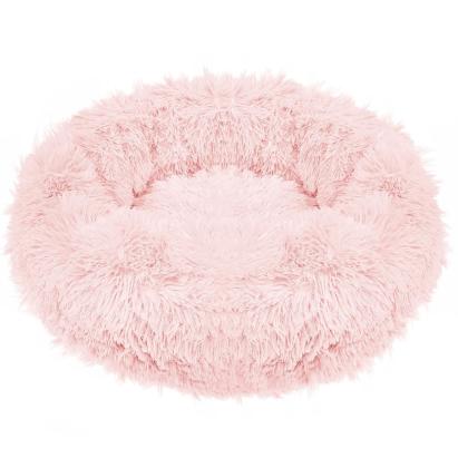 Pat Sersimo pentru caini si pisici, cu husa detasabila, roz deschis, diametru 60cm Household NewTrend