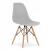 Set 4 scaune dining Scandinav pentru bucatarie, 38x42x82cm, gri Household NewTrend