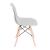 Set 4 scaune dining Scandinav pentru bucatarie, 38x42x82cm, gri Household NewTrend