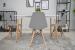 Set 4 scaune dining Scandinav pentru bucatarie, 38x42x82cm, gri Household NewTrend
