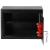 Seif standard cu cheie, 200x310x200 mm, Otel, Negru Household NewTrend