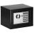 Seif electronic standard cu cifru si cheie, 170x230x170 mm, Otel, Negru Household NewTrend