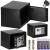Seif electronic standard cu cifru si cheie, 170x230x170 mm, Otel, Negru Household NewTrend