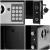 Seif electronic standard cu cifru si cheie, 170x230x170 mm, Otel, Negru Household NewTrend