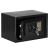 Seif electronic standard cu cifru si cheie, 200x310x200 mm, Otel, Negru Household NewTrend