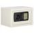 Seif electronic standard cu cifru si cheie, 200x300x200 mm, Otel, Bej Household NewTrend