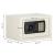 Seif electronic standard cu cifru si cheie, 200x300x200 mm, Otel, Bej Household NewTrend