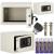 Seif electronic standard cu cifru si cheie, 200x300x200 mm, Otel, Bej Household NewTrend