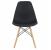 Scaun dining Scandinav pentru bucatarie, 38x42x82cm, negru Household NewTrend