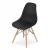 Scaun dining Scandinav pentru bucatarie, 38x42x82cm, negru Household NewTrend