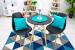 Scaun dining Scandinav pentru bucatarie, 38x42x82cm, negru Household NewTrend