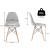Scaun dining Scandinav pentru bucatarie, 38x42x82cm, negru Household NewTrend