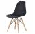 Scaun dining Scandinav pentru bucatarie, 38x42x82cm, negru Household NewTrend