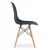 Scaun dining Scandinav pentru bucatarie, 38x42x82cm, negru Household NewTrend