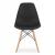 Scaun dining Scandinav pentru bucatarie, 38x42x82cm, negru Household NewTrend
