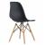 Scaun dining Scandinav pentru bucatarie, 38x42x82cm, negru Household NewTrend