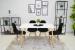 Scaun dining Scandinav pentru bucatarie, 38x42x82cm, negru Household NewTrend