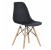 Scaun dining Scandinav pentru bucatarie, 38x42x82cm, negru Household NewTrend