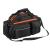 Geanta portbagaj bicicleta, 3 compartimente si 5 buzunare laterale, 45x20x22cm, negru cu elemente reflectorizante portocalii Household NewTrend