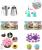 Set patiserie cu platou rotativ, 137 piese cu sabloane pentru ornarea prajiturilor Household NewTrend