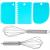 Set patiserie cu platou rotativ si 4 tavi de copt, 345 piese cu sabloane pentru ornarea prajiturilor Household NewTrend