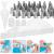 Set patiserie cu platou rotativ, 106 piese cu sabloane pentru ornarea prajiturilor Household NewTrend