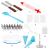 Set patiserie cu platou rotativ, 37 piese cu sabloane pentru ornarea prajiturilor Household NewTrend