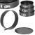 Set 3 forme de copt, 27, 25 si 23 cm, cu fund detasabil, gri Household NewTrend