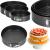 Set 3 forme de copt, 27, 25 si 23 cm, cu fund detasabil, gri Household NewTrend