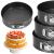Set 3 forme de copt, 27, 25 si 23 cm, cu fund detasabil, gri Household NewTrend