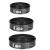 Set 3 forme de copt, 27, 25 si 23 cm, cu fund detasabil, gri Household NewTrend
